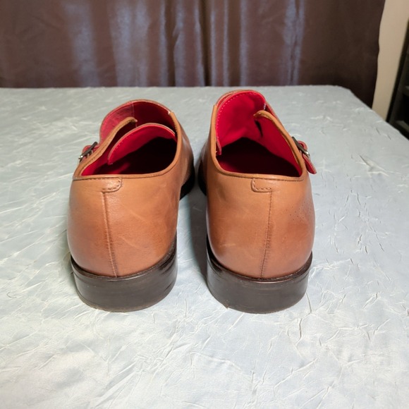 Cole Haan Washington Shoes Mens Size 11.5M Grand Laser Monk Strap Brown Dress main image 4
